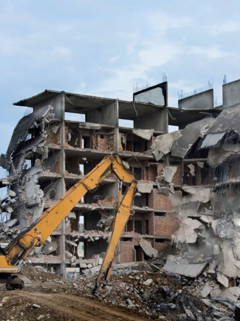 اجرای پروژه تخریب ساختمان